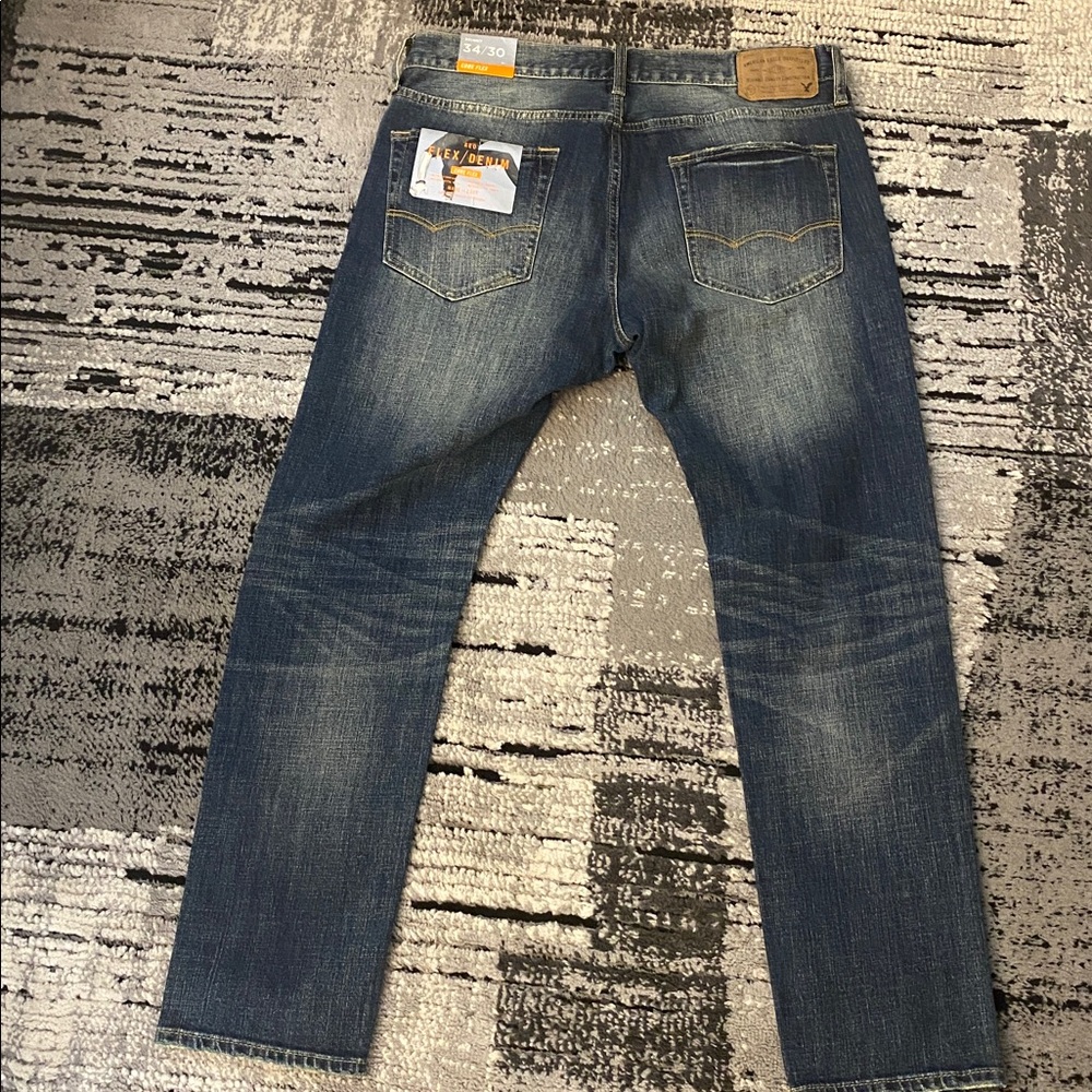 New Men’s American Eagle Core Flex Skinny Jeans 34 x 30 - Picture 7 of 8